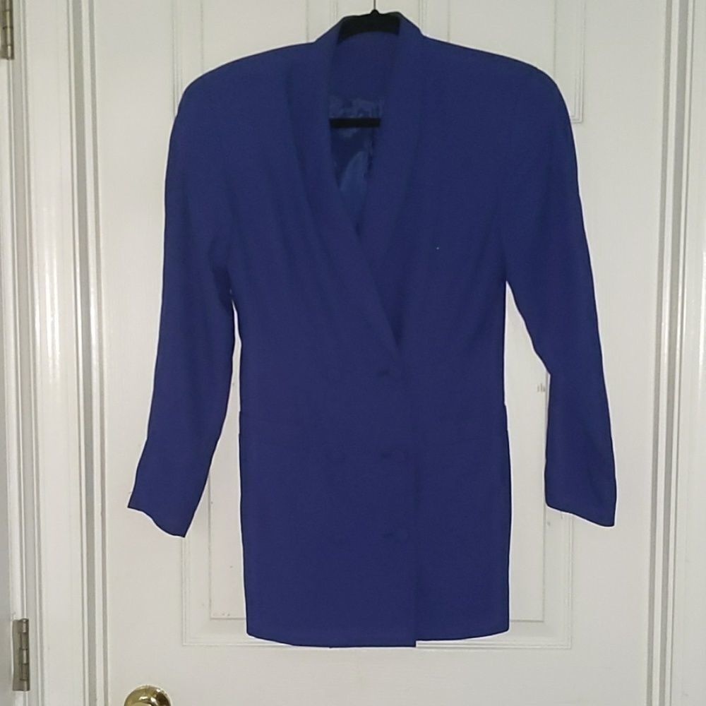 Purple jacket/blazer  and skirt set Sz 4 EUC